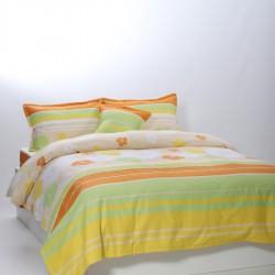παπλωματοθήκη 215cm X 240cm κατωσέντονο με λάστιχο 160cm X 210cm+19cm 2x50cm X 70cm 40cm X 40cm Joy-1