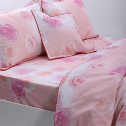 παπλωματοθήκη 215cm X 240cm κατωσέντονο με λάστιχο 160cm X 210cm+19cm 2x50cm X 70cm 40cm X 40cm Joy-13
