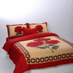 παπλωματοθήκη 215cm X 240cm κατωσέντονο με λάστιχο 160cm X 210cm+19cm 2x50cm X 70cm 40cm X 40cm Joy-17a