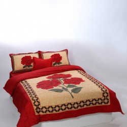 παπλωματοθήκη 215cm X 240cm κατωσέντονο με λάστιχο 160cm X 210cm+19cm 2x50cm X 70cm 40cm X 40cm Joy-17a