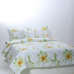 παπλωματοθήκη 215cm X 240cm κατωσέντονο με λάστιχο 160cm X 210cm+19cm 2x50cm X 70cm 40cm X 40cm Joy-18a