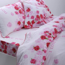 παπλωματοθήκη 160cm X 240cm κατωσέντονο με λάστιχο 110cm X 210cm+19cm 1x50cm X 70cm 40cm X 40cm Joy-19
