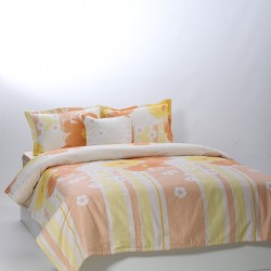 παπλωματοθήκη 215cm X 240cm κατωσέντονο με λάστιχο 160cm X 210cm+19cm 2x50cm X 70cm 40cm X 40cm Joy-20a