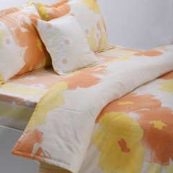 παπλωματοθήκη 160cm X 240cm κατωσέντονο με λάστιχο 110cm X 210cm+19cm 1x50cm X 70cm 40cm X 40cm Joy-20