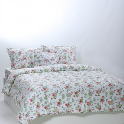 παπλωματοθήκη 160cm X 240cm κατωσέντονο με λάστιχο 110cm X 210cm+19cm 1x50cm X 70cm 40cm X 40cm Joy-21