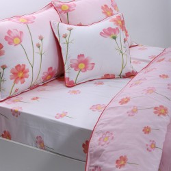 παπλωματοθήκη 160cm X 240cm κατωσέντονο με λάστιχο 110cm X 210cm+19cm 1x50cm X 70cm 40cm X 40cm Joy-22