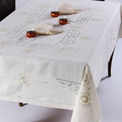 Silk Fashion Χειροποίητο Τραπεζομάντηλο Jx57B (170Cm X 220Cm) Μπέζ