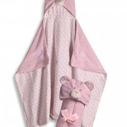 Silk Fashion Bebe Κάπα (75Cm X 100Cm ) Ροζ