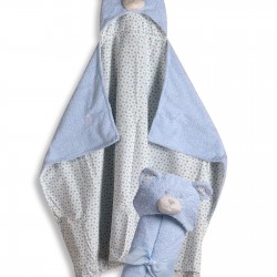 Silk Fashion Bebe Κάπα (75Cm X 100Cm ) Σιέλ