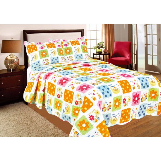 Silk Fashion Κουβερλι Σετ (130Cm X 180Cm + 1 X 35Cm X 45Cm) Kids2A