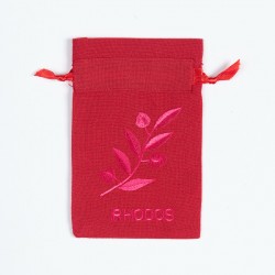 Σαπουνοθήκη (10τμχ) ΡΟΔΟΣ (9cm X 14cm) κόκκινο