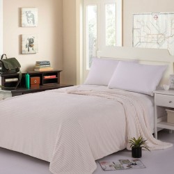 Silk Fashion Κουβέρτα Fleece Με Sherpa (100Cm X 150Cm) Κοτλέ Ivory