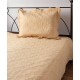 Silk Fashion Κουβερλι Σετ (160Cm X 220Cm + 1 X 50Cm X 70Cm) M110 Χρυσό