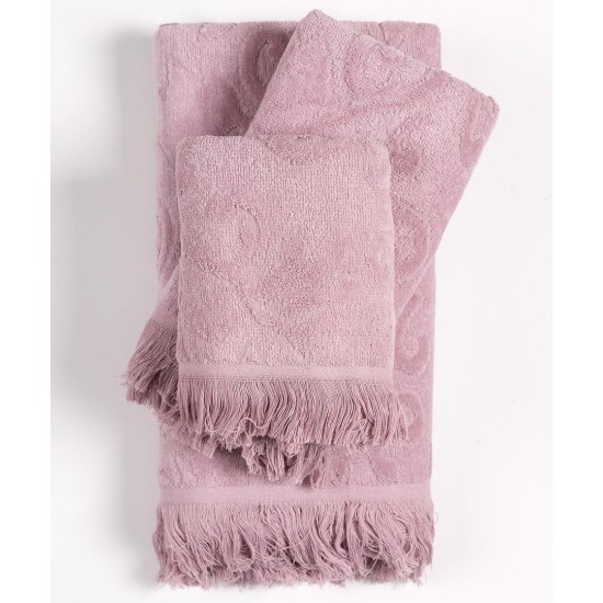 Βαμβακερή ζακάρ πετσέτα ALICIA 520gsm (40cm X 60cm) Mauve