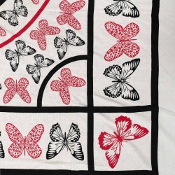 Pestemal διπλό (220cm X 240cm) 13 κόκκινο
