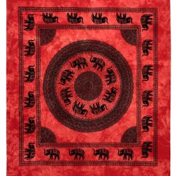 Pestemal διπλό (220cm X 240cm) 18 κόκκινο