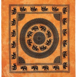 Pestemal διπλό (220cm X 240cm) 19 πορτοκαλί