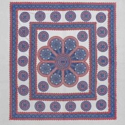 Pestemal διπλό (220cm X 240cm) 3 μπλέ
