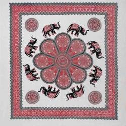 Pestemal διπλό (220cm X 240cm) 6 κόκκινο