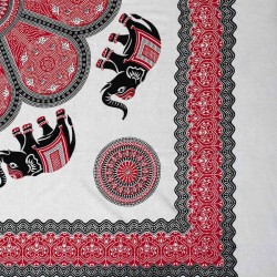 Pestemal διπλό (220cm X 240cm) 6 κόκκινο