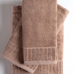 Βαμβακερή πετσέτα ΜΕΛΩΔΙΑ 600gsm (75cm X 150cm) Light Brown