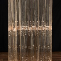 Κουρτίνα MK15 (280cm X 300cm) με τρέσα χρυσή