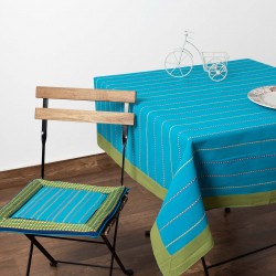 τραπεζομάντηλα ( 140cm X 180cm) Moda μπλε ριγέ φάσα