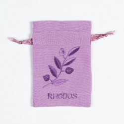 Σαπουνοθήκη (10τμχ)  ΡΟΔΟΣ  (9cm X 14cm) λιλά