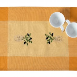 Ντουζίνες (12 τεμάχια) σουπλά N1 (35cm X 50cm) κίτρινο