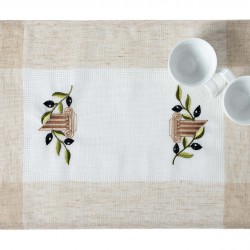 Ντουζίνες (12 τεμάχια) σουπλά N3 (35cm X 50cm) Ivory