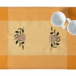 Ντουζίνες (12 τεμάχια) σουπλά N3 (35cm X 50cm) κίτρινο