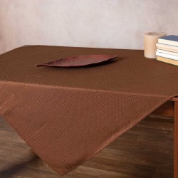 Silk Fashion Τραπεζομάντηλο Nelly (150Cm X 210Cm) Καφέ