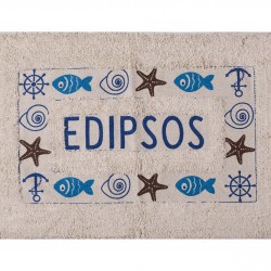 πατάκι ψάρι Edipsos (40cm X 60cm) μπλέ