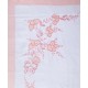 Silk Fashion Χειροποιητο Απλικε Σεντονι Nj01 Τεσσαρων Τεμαχιων (225Cm X 270Cm) Λευκο/Ροζ