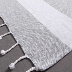Pestemal Nkp12 (90cm X 180cm) ανοιχτό γκρί
