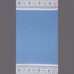 Pestemal Nkp554 (90cm X 180cm) σιέλ