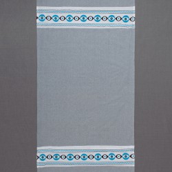 Pestemal με πετσέτα Nkp707 (90cm X 180cm) γκρί