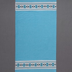 Pestemal με πετσέτα Nkp707 (90cm X 180cm) τυρκουάζ