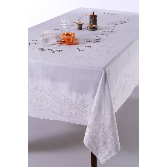 Silk Fashion Χειροποίητο Τραπεζομάντηλο Ns168/1 (170Cm X 270Cm)