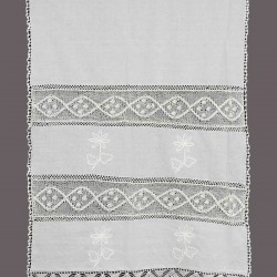 κουρτίνα NT1-2 (160cm X 160cm) λευκό με τούνελ