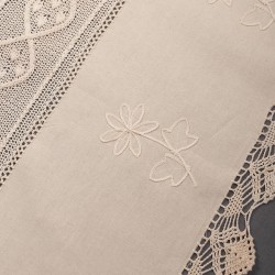 κουρτίνα NT1-2 (160cm X 160cm) Ecru με τούνελ