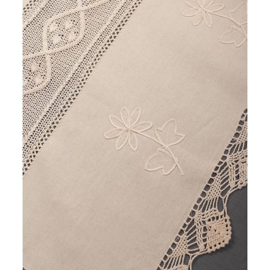 κουρτίνα NT1-2 (160cm X 160cm) Ecru με τούνελ