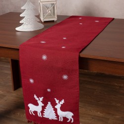 Χριστουγεννιάτικη τραβέρσα NW345 (35cm X 175cm) κόκκινη