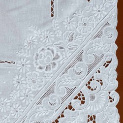 Χειροποίητο πετσετάκι Nx001 (60cm X 60cm) λευκό