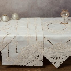 Χειροποίητο πετσετάκι Nx001 (60cm X 60cm) μπέζ