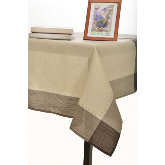 Silk Fashion Τραπεζομάντηλα Nx031 (160Cm X 250Cm) Γκρί Καφέ Γωνία