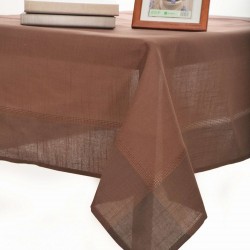 Silk Fashion Τραπεζομάντηλα Nx031 (160Cm X 220Cm) Σκούρο Καφέ