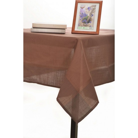 Silk Fashion Τραπεζομάντηλα Nx031 (160Cm X 250Cm) Σκούρο Καφέ