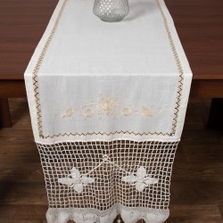 Τραβέρσα Ρουμάνικη (50cm X 200cm) εκρού