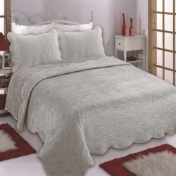 Silk Fashion Κουβέρτα Βελούδο Με Sherpa Nx2211 (220Cm X 240Cm + 2X50Cm X 70Cm) Light Grey